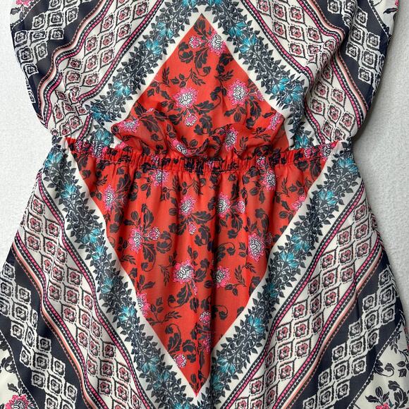 Express Womens Boho Dress Size Medium Summer Colorful - Picture 3 of 12